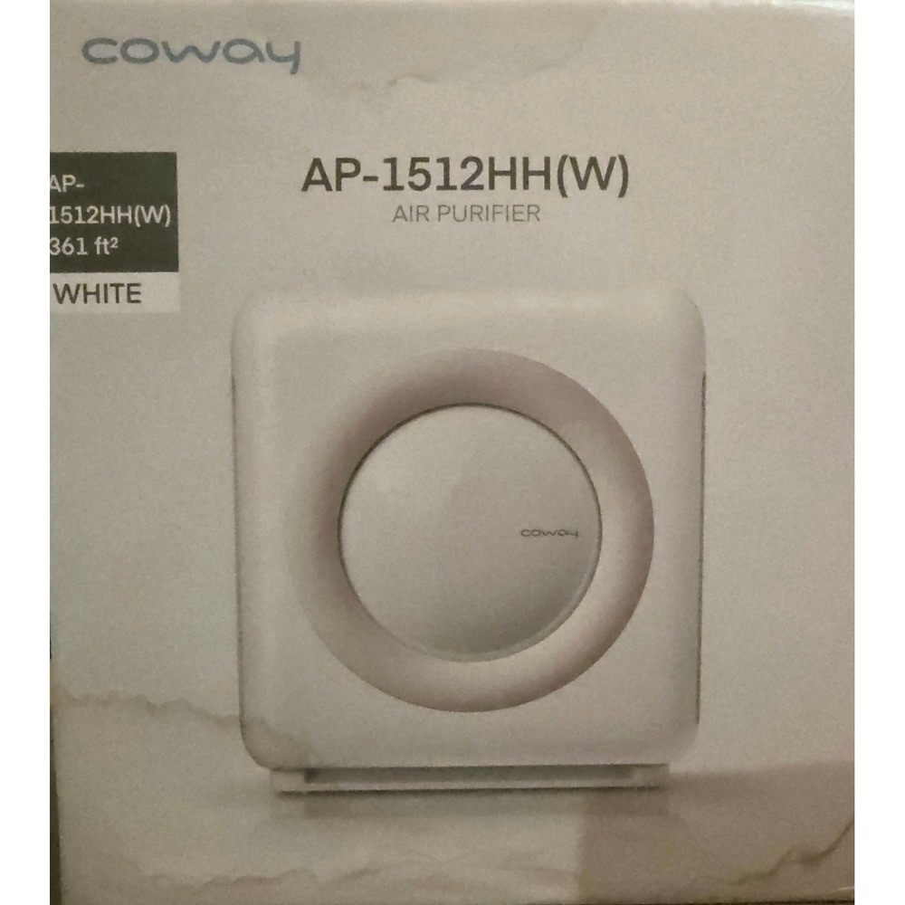Coway Airmega AP-1512HH(W) Mighty Air Purifier White True HEPA 361sq ft NEW Open